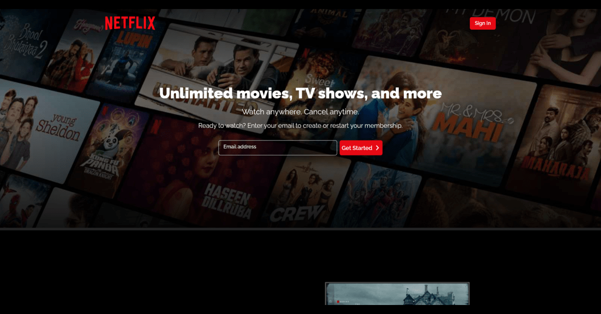 Netflix Landing Page Clone